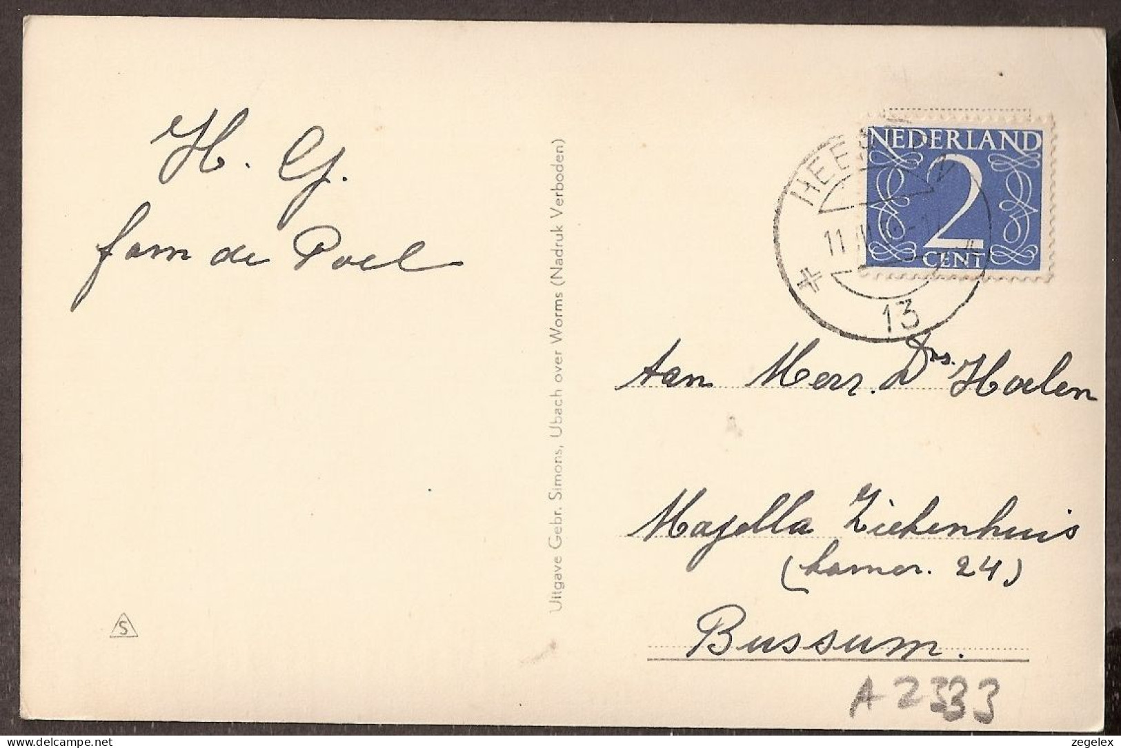 Heerlen - Postkantoor - 1954 - Heerlen