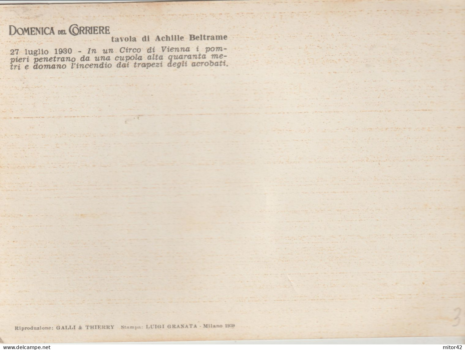 35-Cartolina Domenica Del Corriere-Eroismo-Atti Di Valore-Pompieri, Al Circo Di Vienna, Salvano Acrobati - Sonstige & Ohne Zuordnung