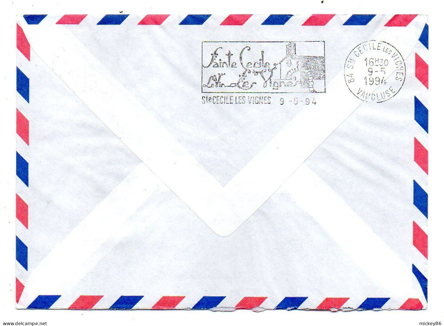 Suède-1994-Lettre KISTA Pour VEDENE-84 (France).Economique..timbre Suède-France Seul Sur Lettre...Beau Cachet  KISTA - Brieven En Documenten