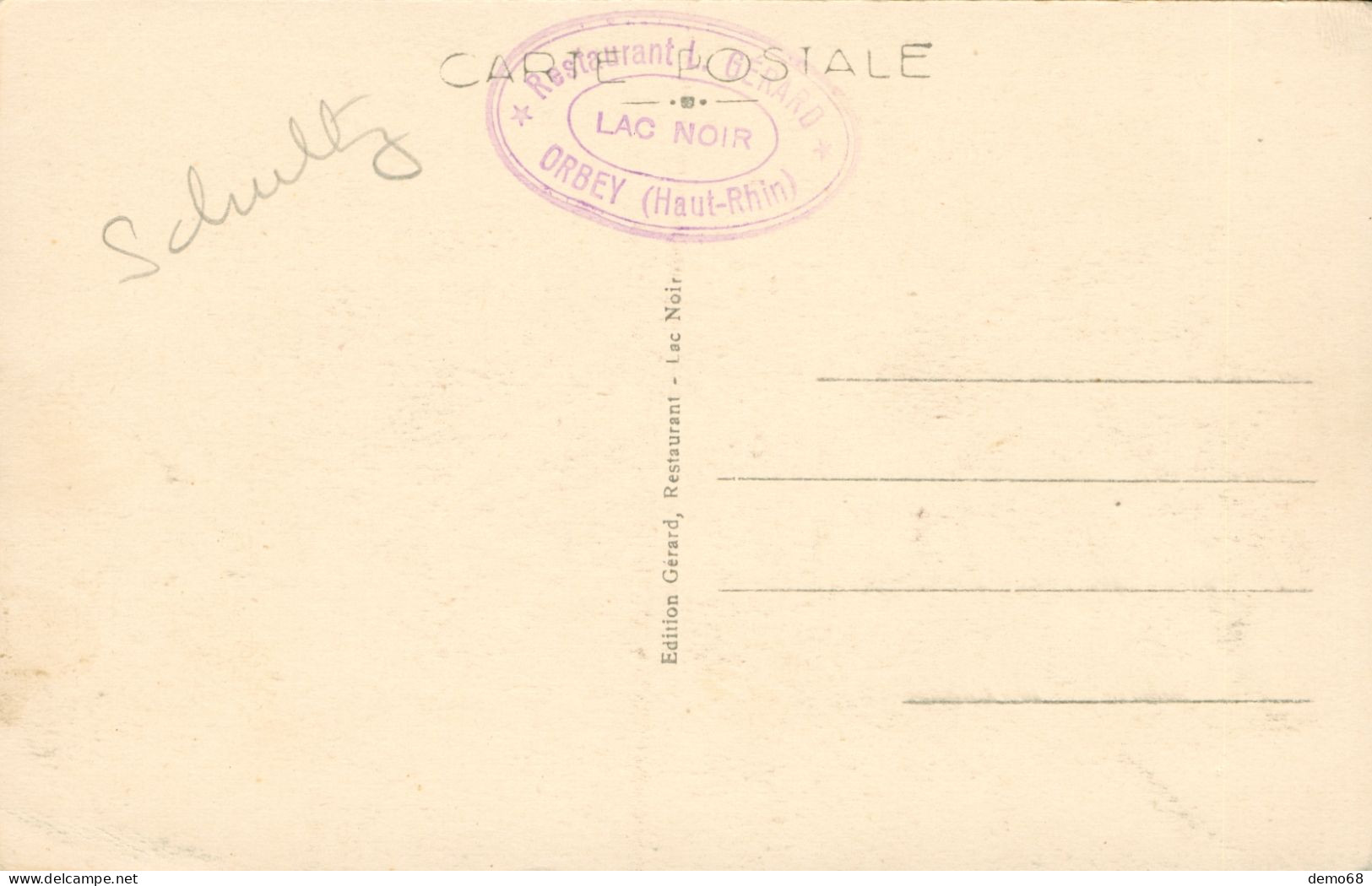 Orbey Lac Blanc CPA 68 Haut Rhin Vosges Alsace Vallée De Munster  2 Cartes Le Rocher Hans - Orbey