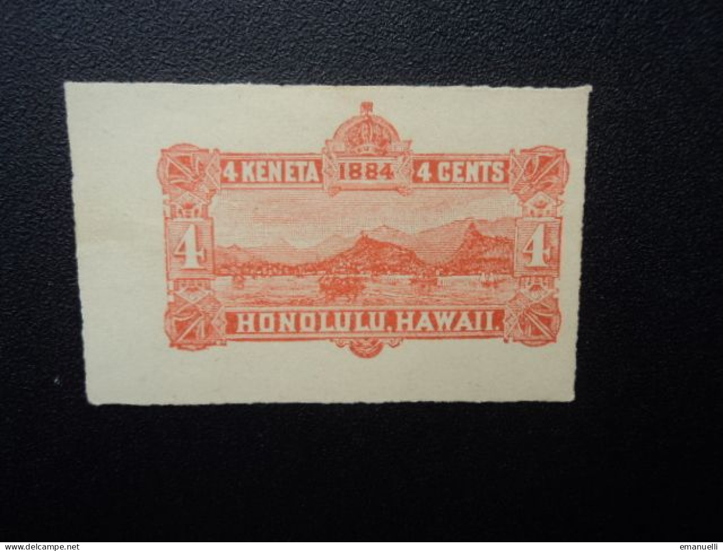 HAWAII * : Épreuve Uniface Du : 4 KENETA (ou) 4 CENTS 1884 Qualité SUP+ ** - Andere - Oceanië