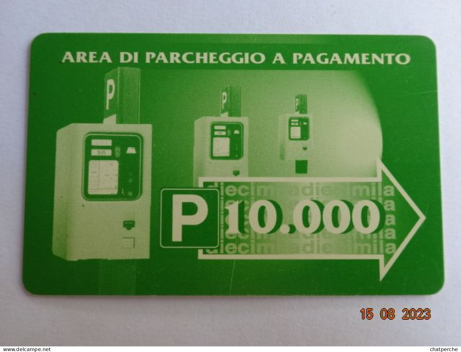 ITALIE CARTE DE STATIONNEMENT BANDE MAGNETIQUE MANTIGNANA  DI CORCIANO VALEUR 10 000 LIRES - Autres & Non Classés