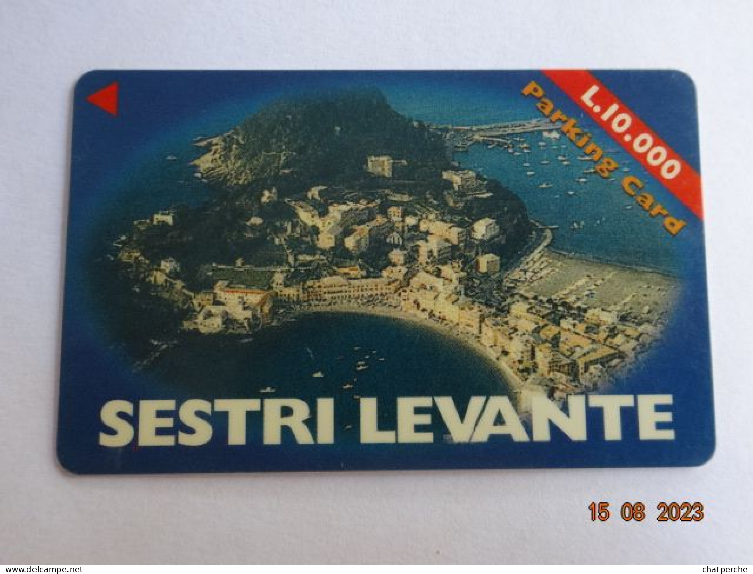 ITALIE CARTE DE STATIONNEMENT BANDE MAGNETIQUE COMMUNE SESTRI LEVANTE  10.000 LIRES - Other & Unclassified