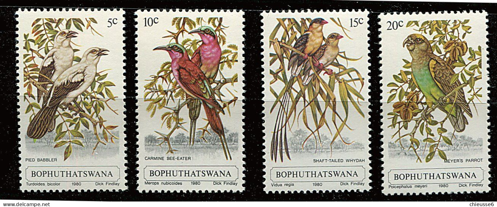 Bophuthatswana ** N° 60 à 63 - Oiseaux - Bophuthatswana