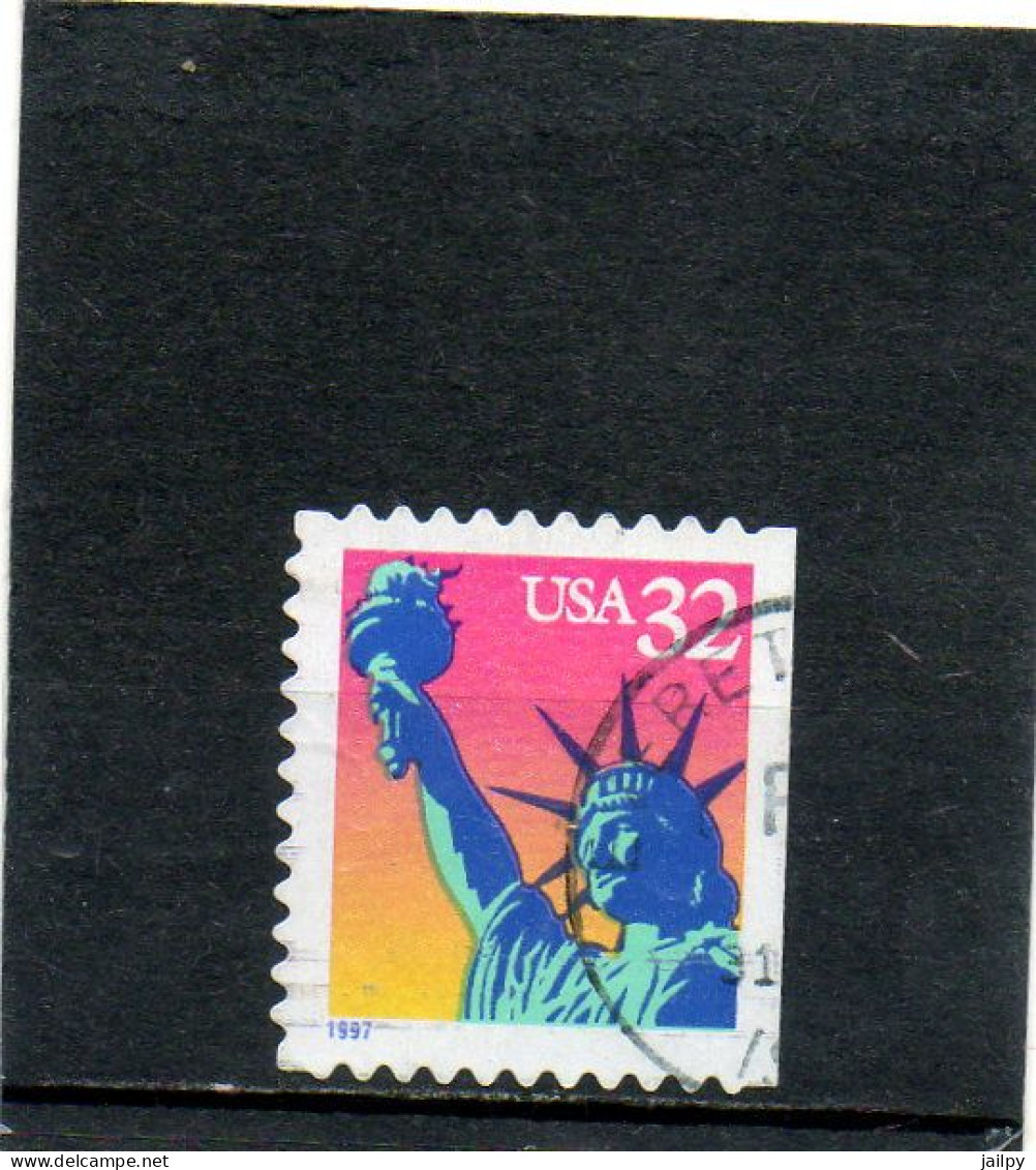 ETATS-UNIS   32 C De Carnet    1997   Y&T:2581  Scott: 3122   Perf   11x11  Coté Droit Non Dentelé  Belle  Oblitération - 1981-...