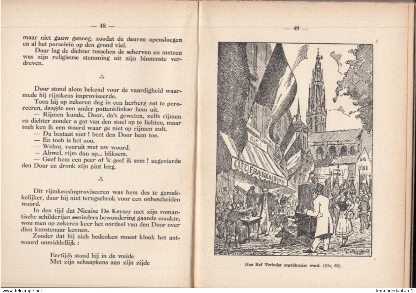 Teun Koekeloer Vertelt - Jan De Schuyter & G. Schuermans 1944 (144blz ; 15x21cm) Antwerpen Uitg. L. Opdebeek - Antique