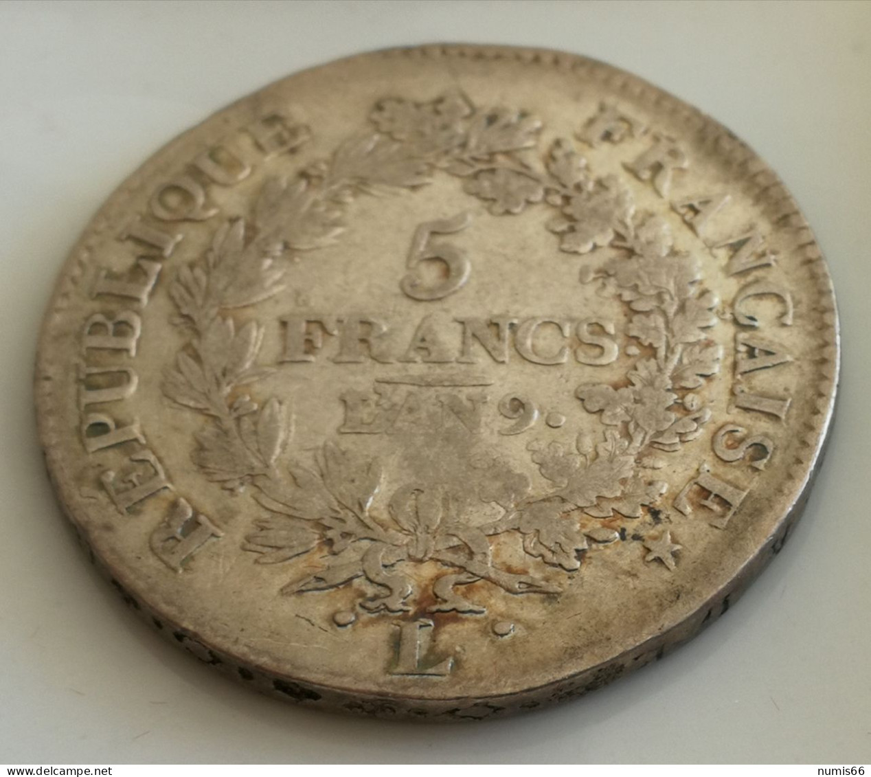 5 Fr Union Et Force An 9 L - 5 Francs