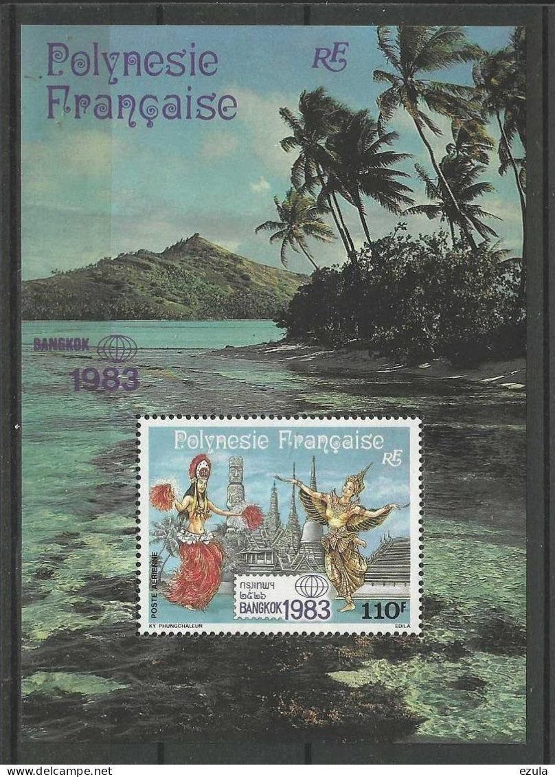 Bloc Polynésie Française 1983 - Usati
