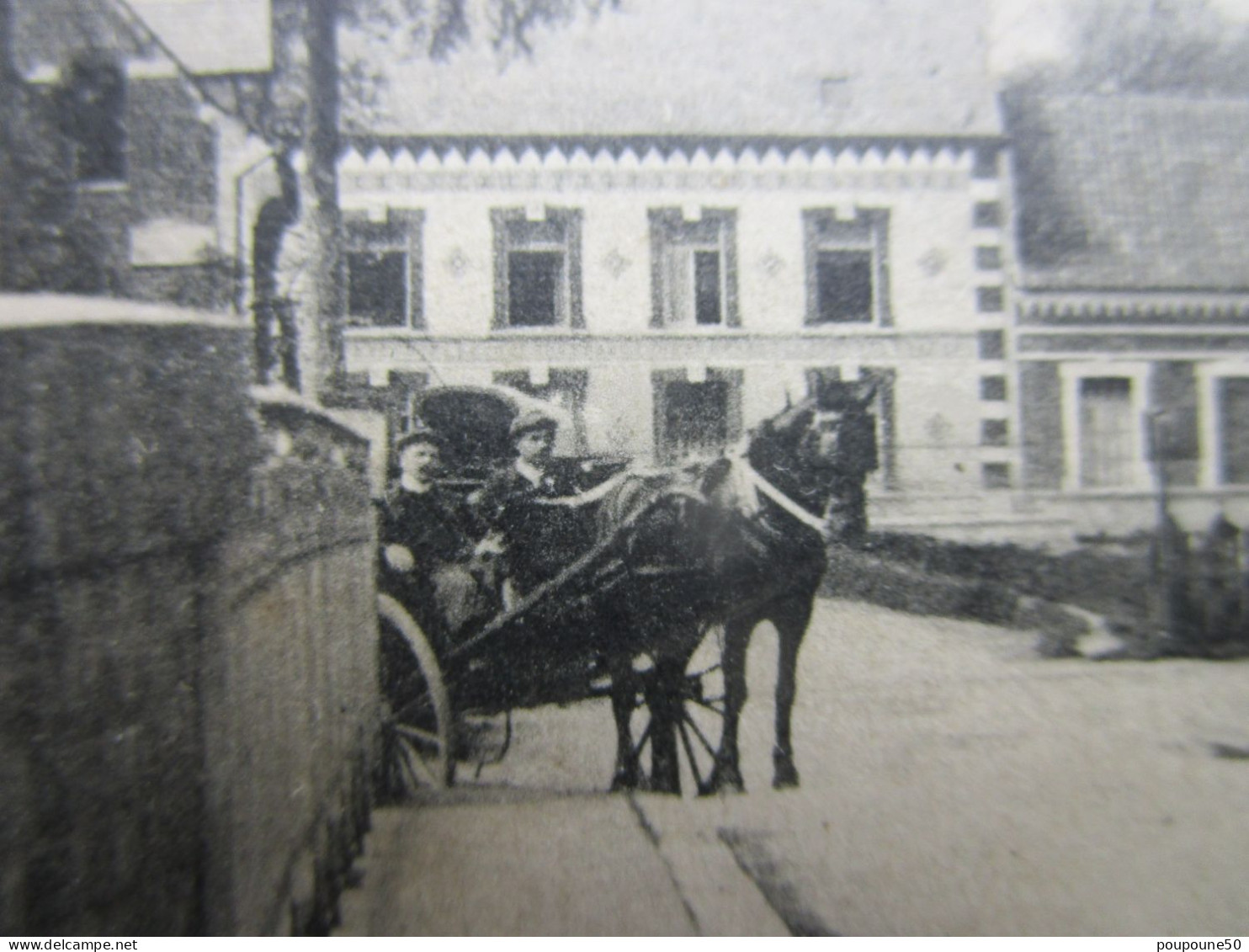 CPA  62 Pas De Calais MERCK SAINT LIEVIN Prés Fauquembergues - La Gare  Attelage , 2 Chevaux Femme Et Son Enfant 1910 - Fauquembergues