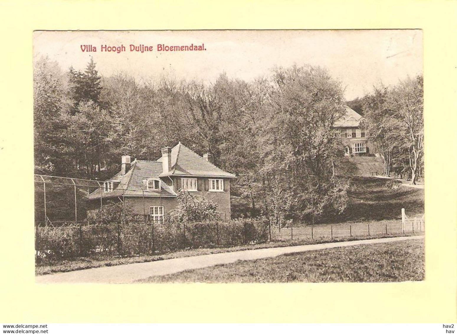 Bloemendaal Villa Hoogh Duijne 1907 RY28470 - Bloemendaal