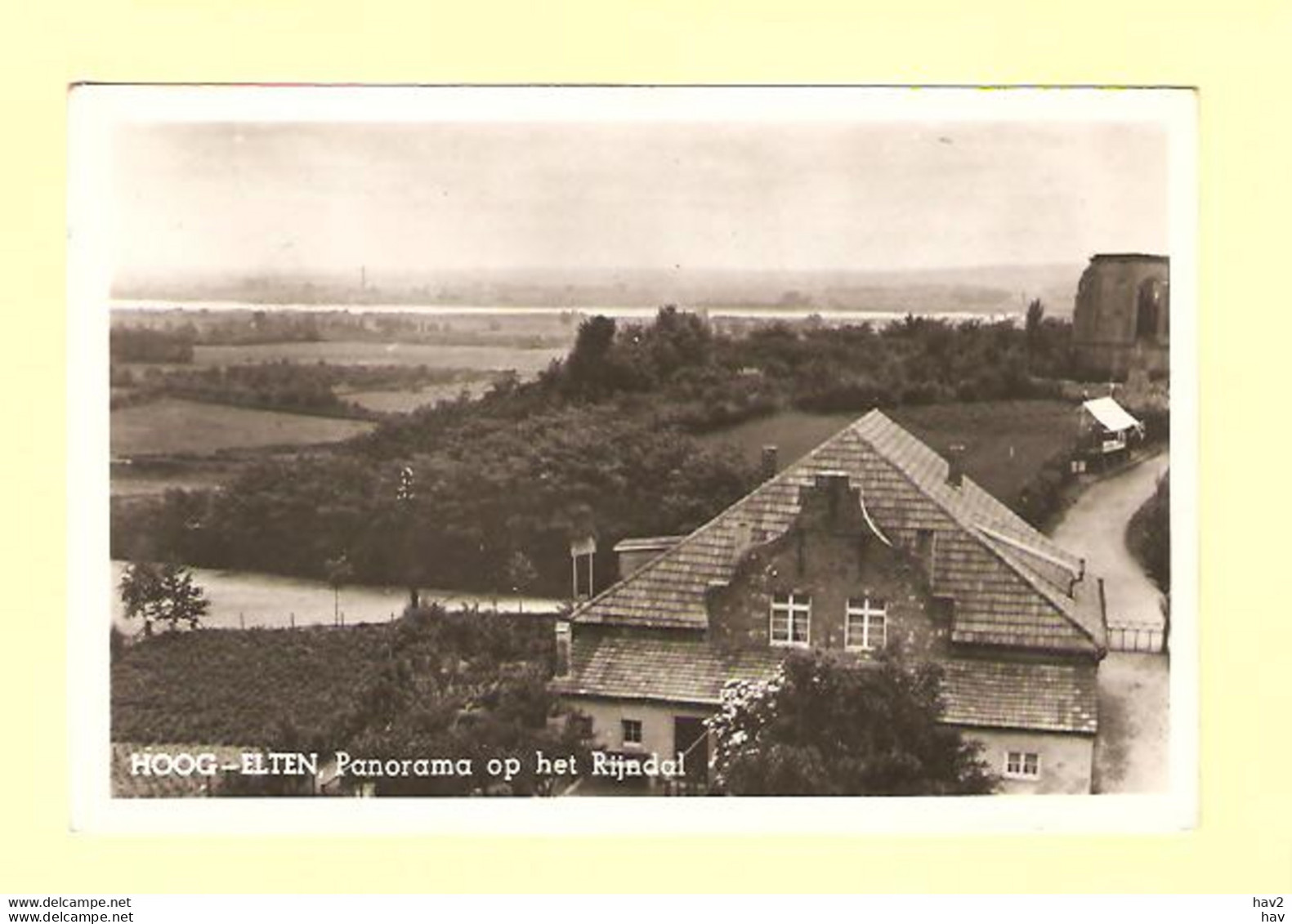 Hoog-Elten Panorama Op Rijndal 1953 RY28272 - Emmerich