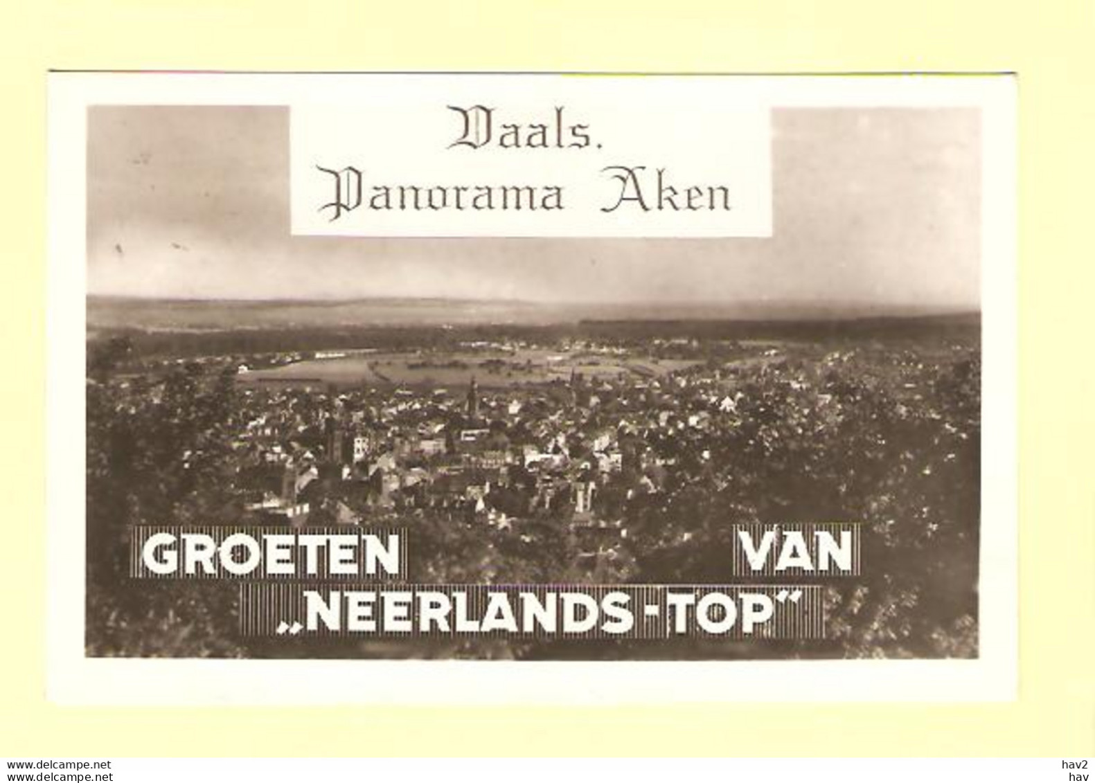 Vaals Panorama Op Aken RY28271 - Vaals