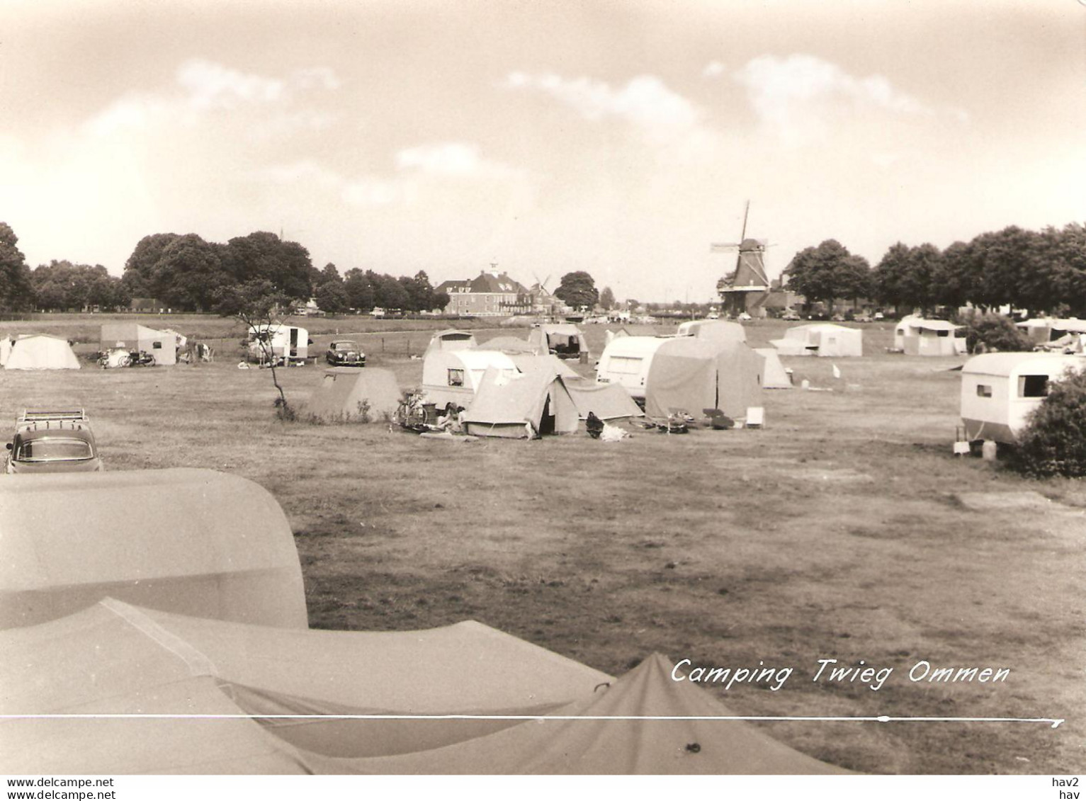 Ommen Originele Foto Camping Twieg Molen KE1167 - Ommen