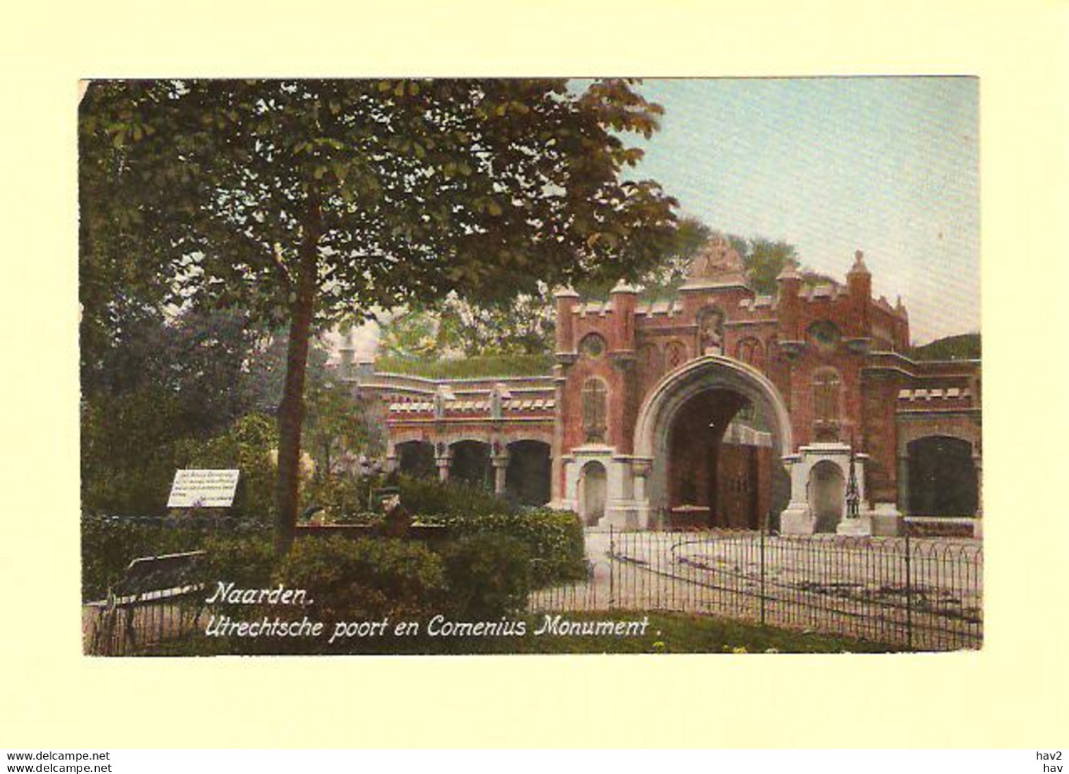 Naarden Utrechtse Poort, Monument Comenius RY29078 - Naarden