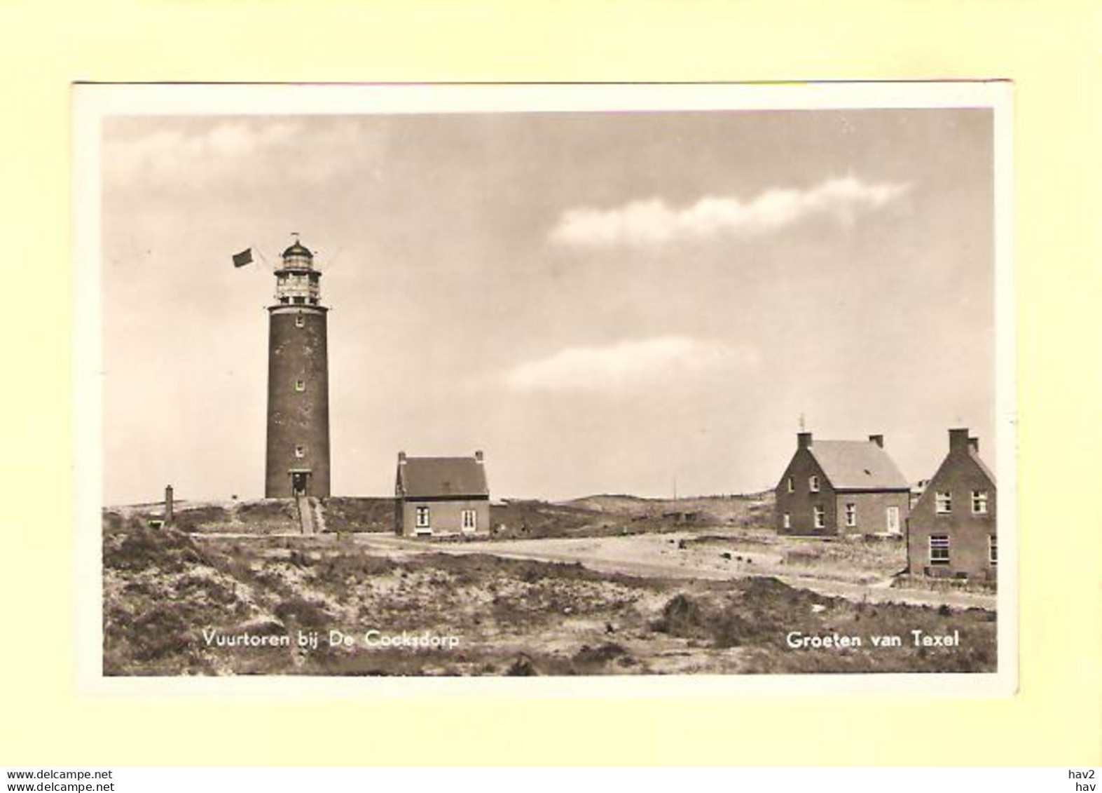 Texel De Cocksdorp Vuurtoren 1956 RY29040 - Texel