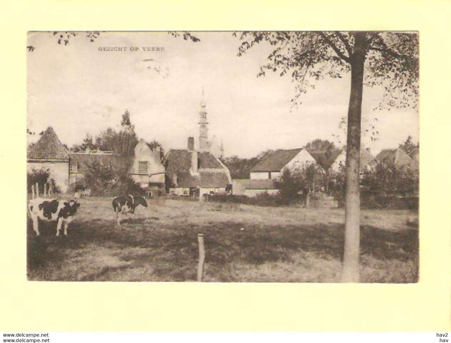 Veere Gezicht Op Dorp 1924 RY28676 - Veere