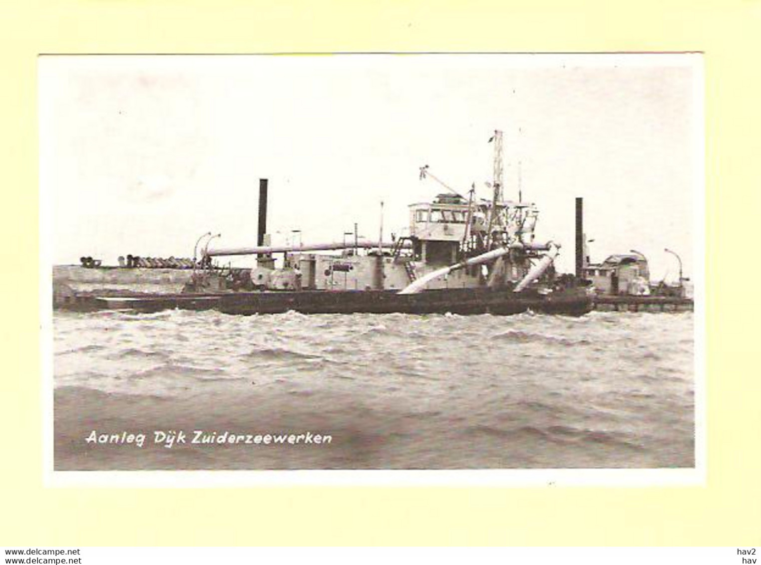 Zuiderzeewerken Aanleg Dijk 1958 RY28619 - Den Oever (& Afsluitdijk)