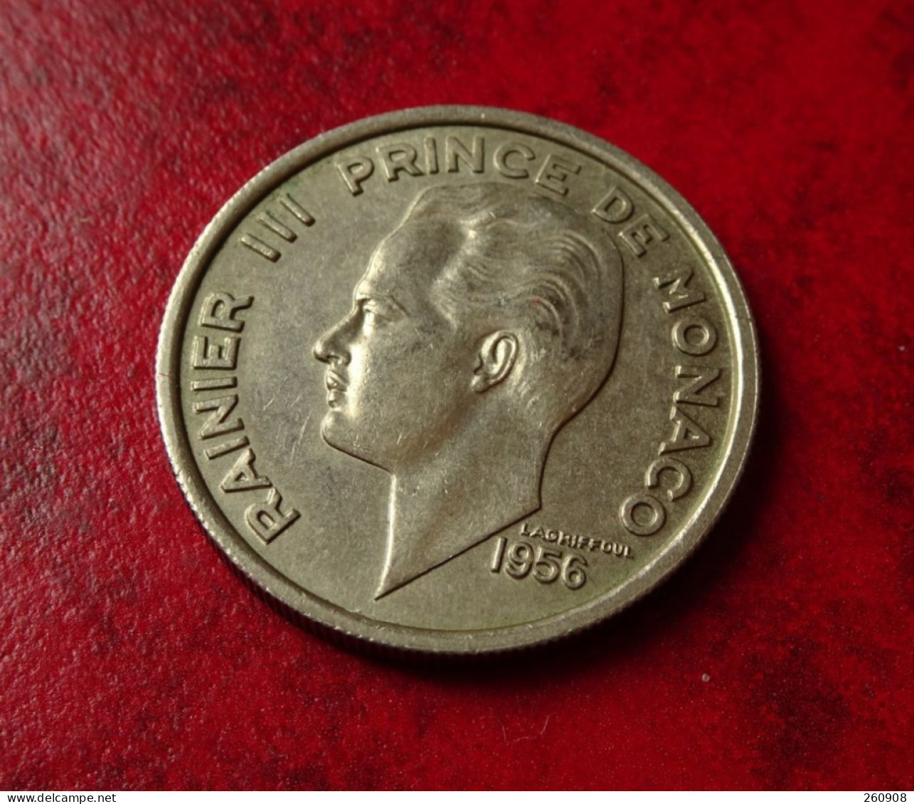 Monaco  100 Francs 1956      Belle Pièce     Ref N°1 - 1949-1956 Anciens Francs