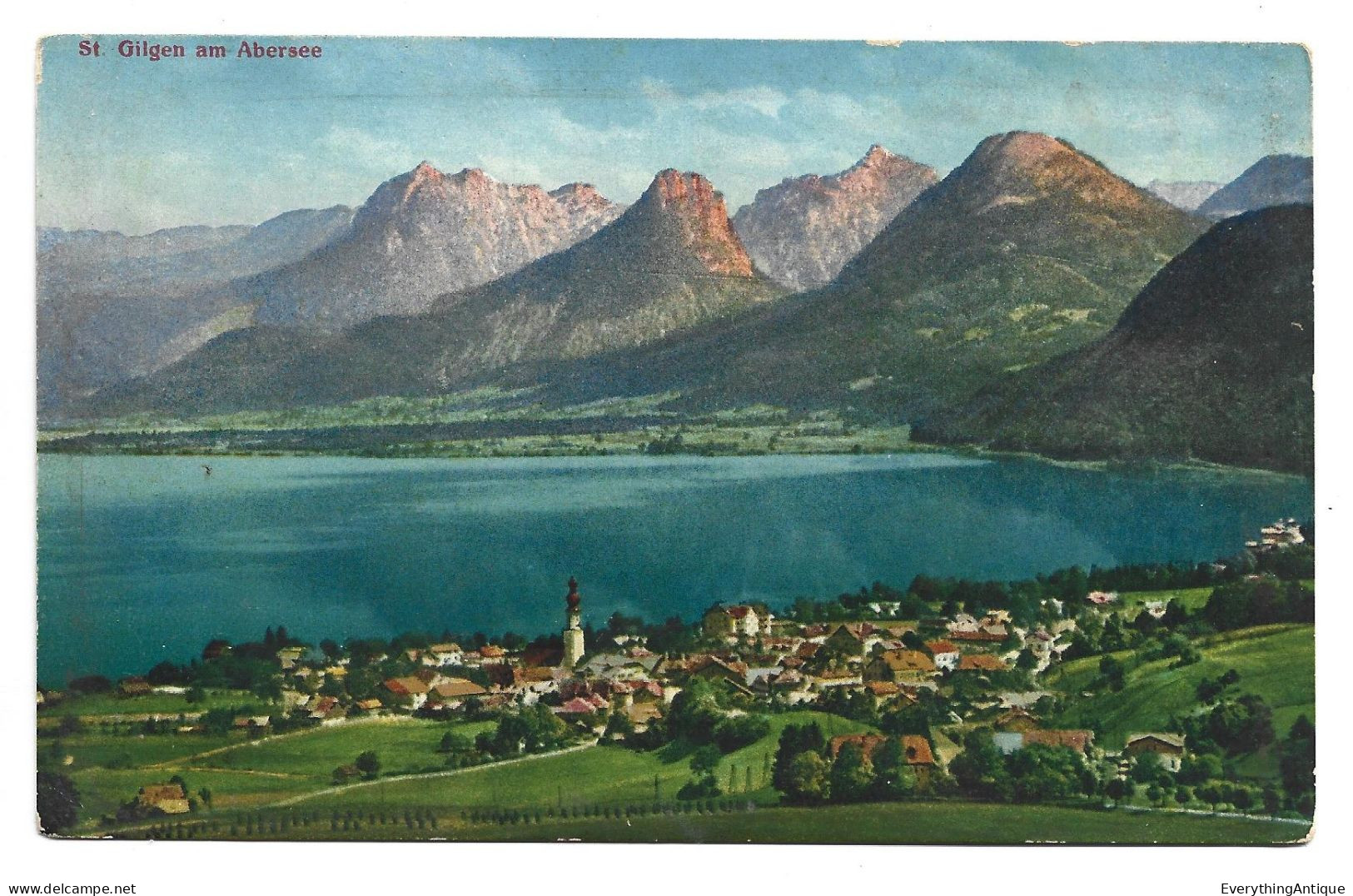 POSTCARD AUSTRIA - ST GILGEN AM ABRSEE (huc798) - St. Gilgen