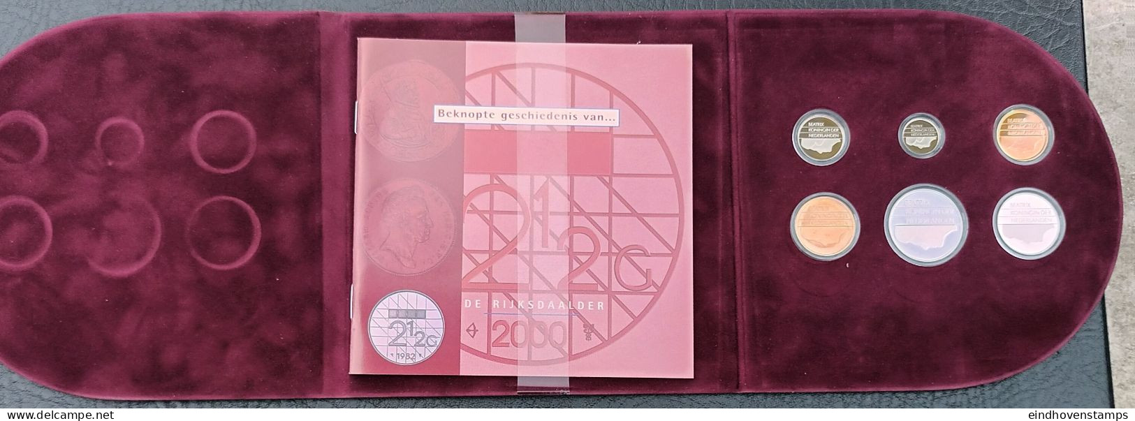 Netherlands, 2000, ƒ 2½, Guilder- Proofset In Velvet Cover 2308.1502 Theme ƒ 2½ - Mint Sets & Proof Sets