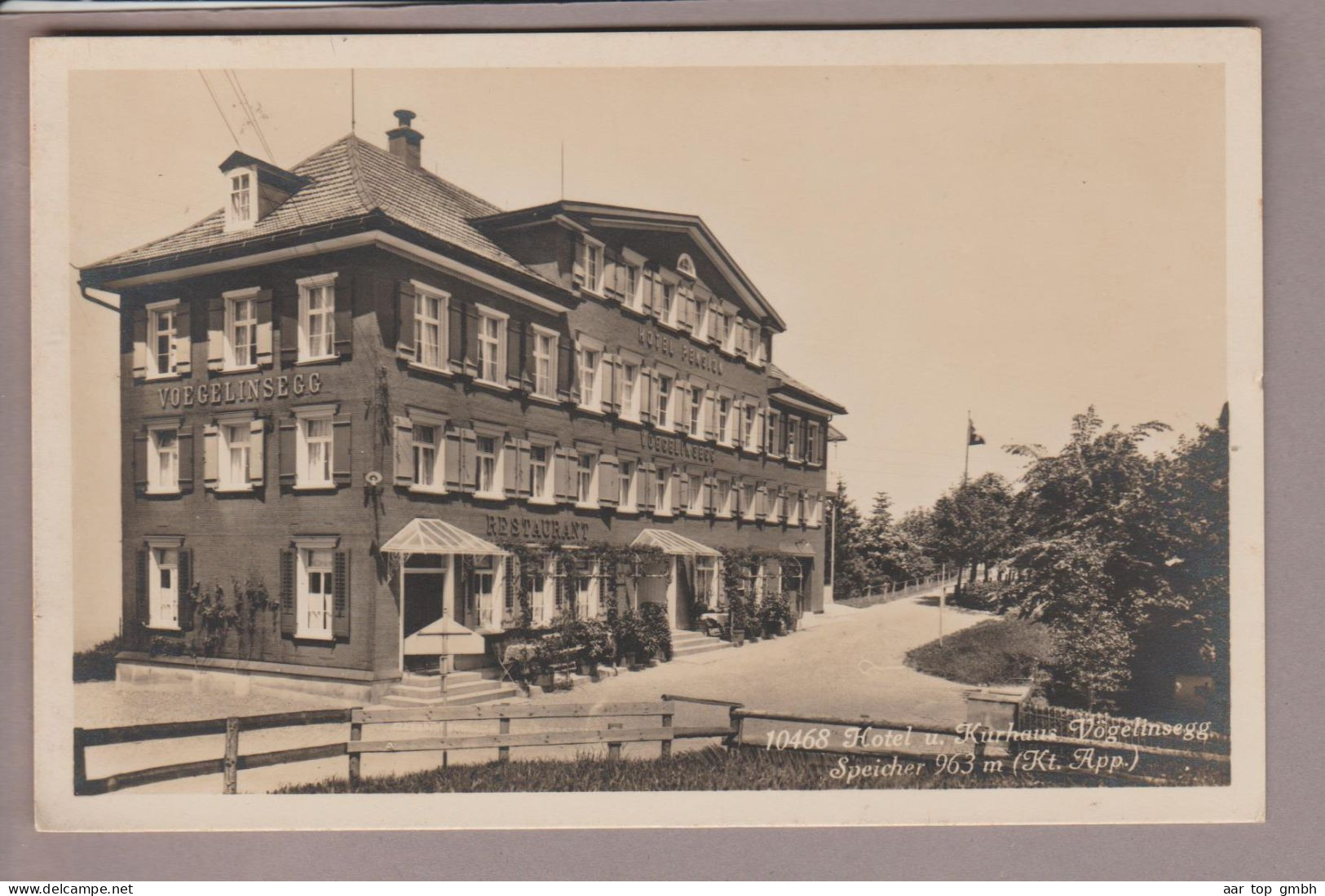 CH AR Speicher 1928-02-20 Trogen Hotel+Kurhaus Vögelinsegg Speicher Foto Frei&Co. St.Gallen - Speicher