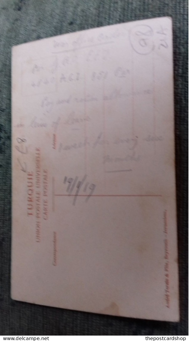 Syrie Syria SYRIE DAMAS HOTEL VICTORIA 19-1-19 War Office Order Pay & Ration Allowance MILITARY INTEREST - Guerre 1914-18