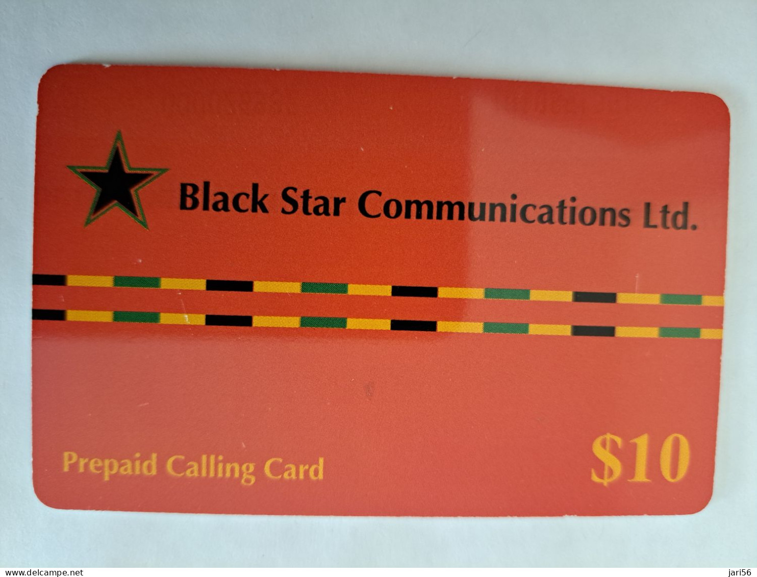 BERMUDA  $10,-  BERMUDA    LOGIC   BLACK STAR  / 8/2001       PREPAID CARD  Fine USED  **14806** - Bermuda