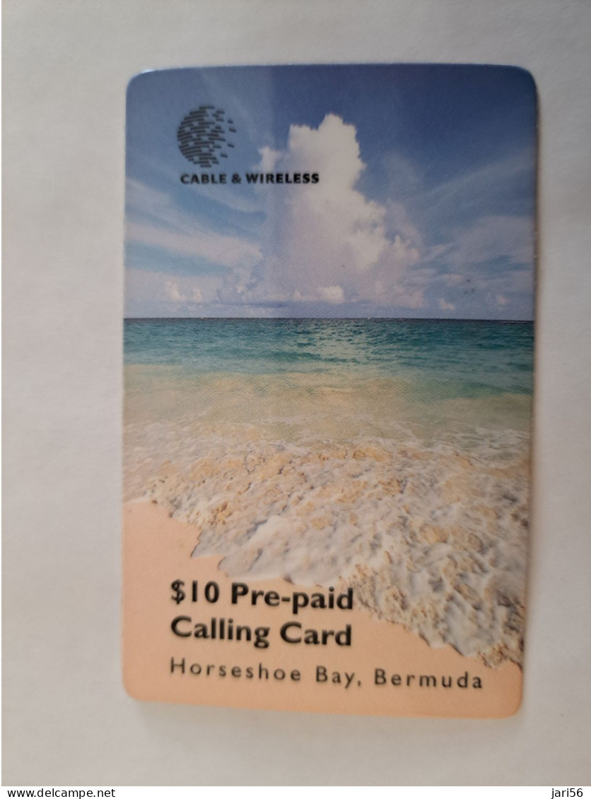 BERMUDA  $10,-  C&W  BERMUDA     HORSESHOE BAY    PREPAID CARD  Fine USED  **14807** - Bermuda