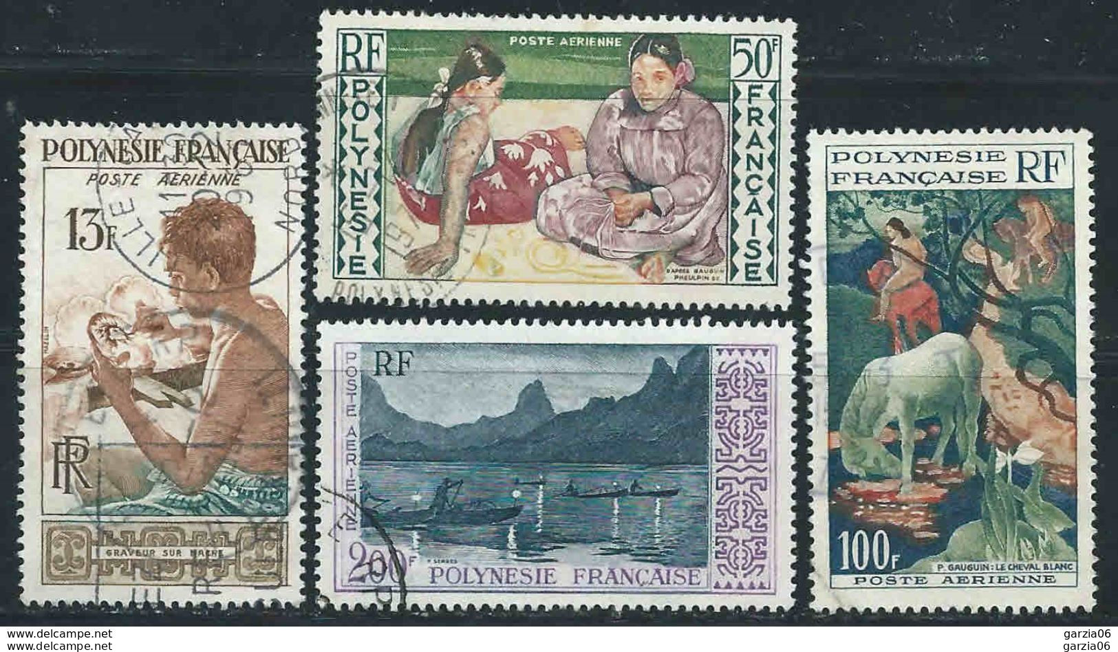 Polynésie - 1958  - Aspects De La Polynésie   -  PA 1 à 4  - Oblit - Used - Used Stamps