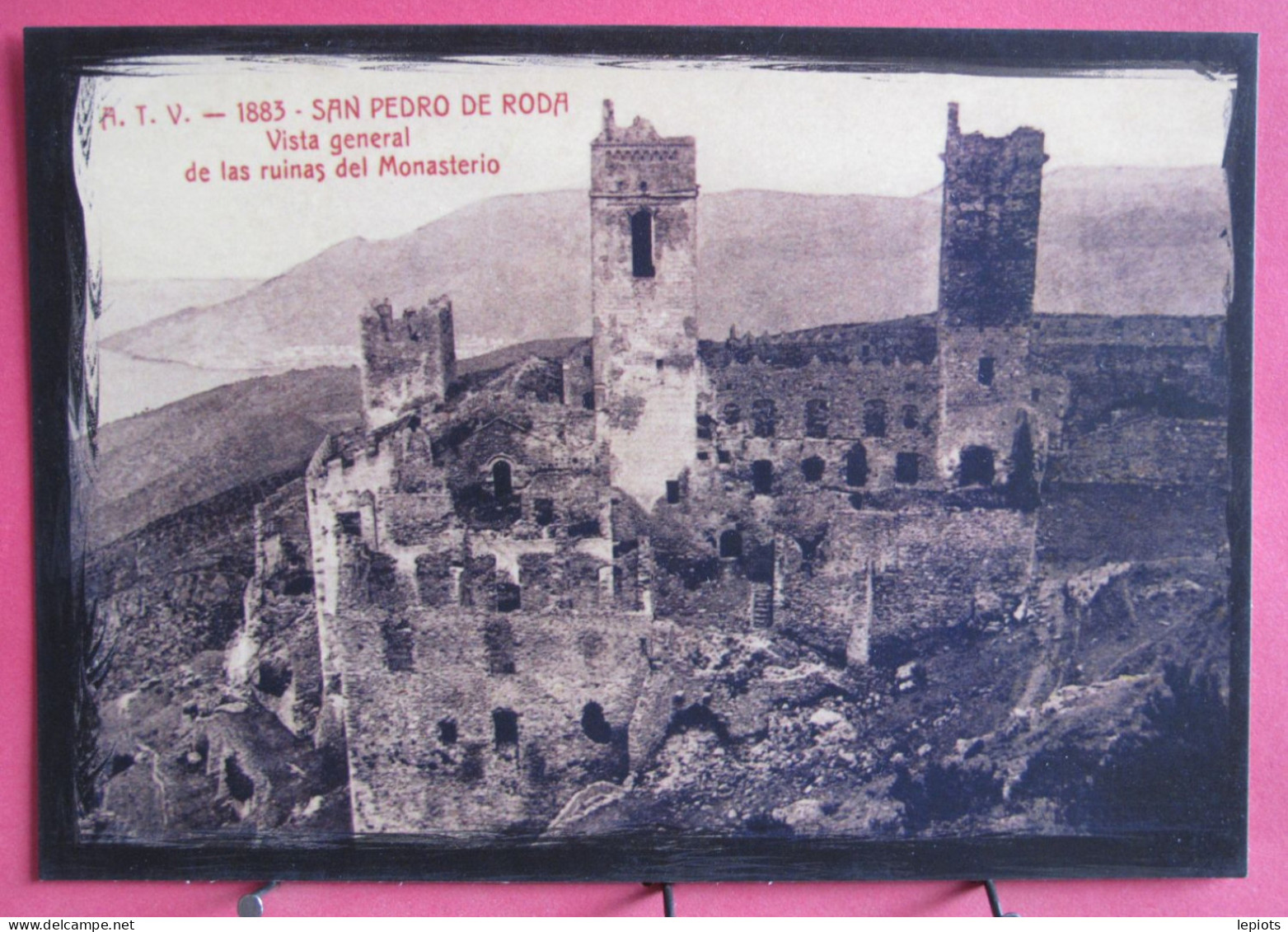 Visuel Très Peu Courant - Espagne - San Pedro De Roda - Vista General De Las Ruinas Del Monasterio - Excellent état - Gerona