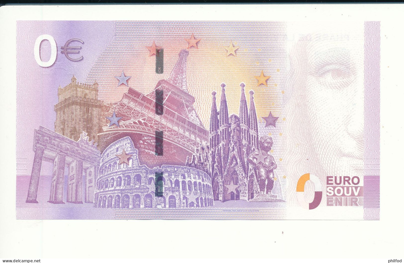 Billet Souvenir - 0 Euro - UEPL - 2017- 1 - PHARE DE LA VIEILLE RAZ DE SEIN - N° 8326 - Non Commercialisé - Lots & Kiloware - Banknotes