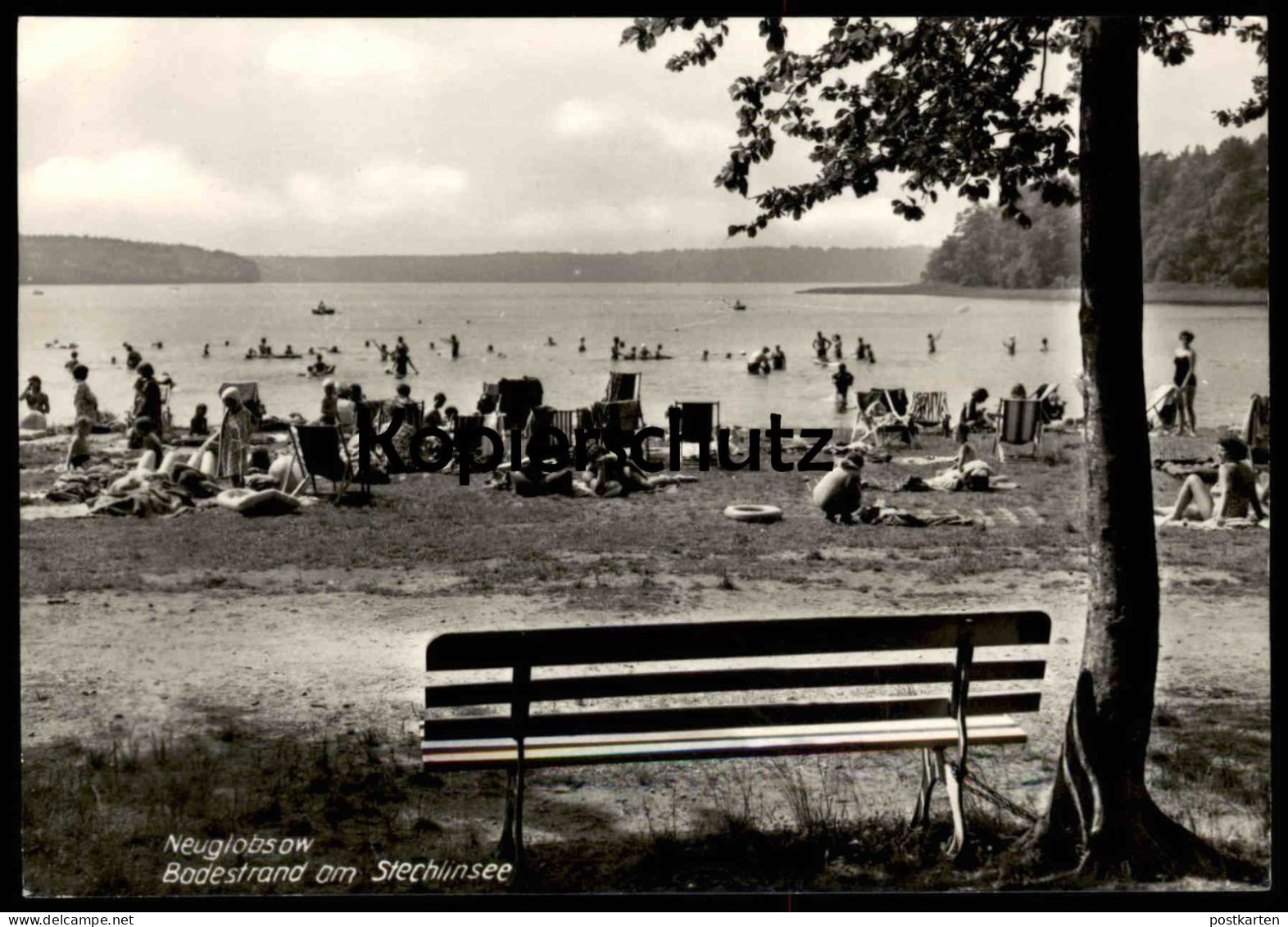 ÄLTERE POSTKARTE NEUGLOBSOW BADESTRAND AM STECHLINSEE Ansichtskarte AK Cpa Postcard - Neuglobsow