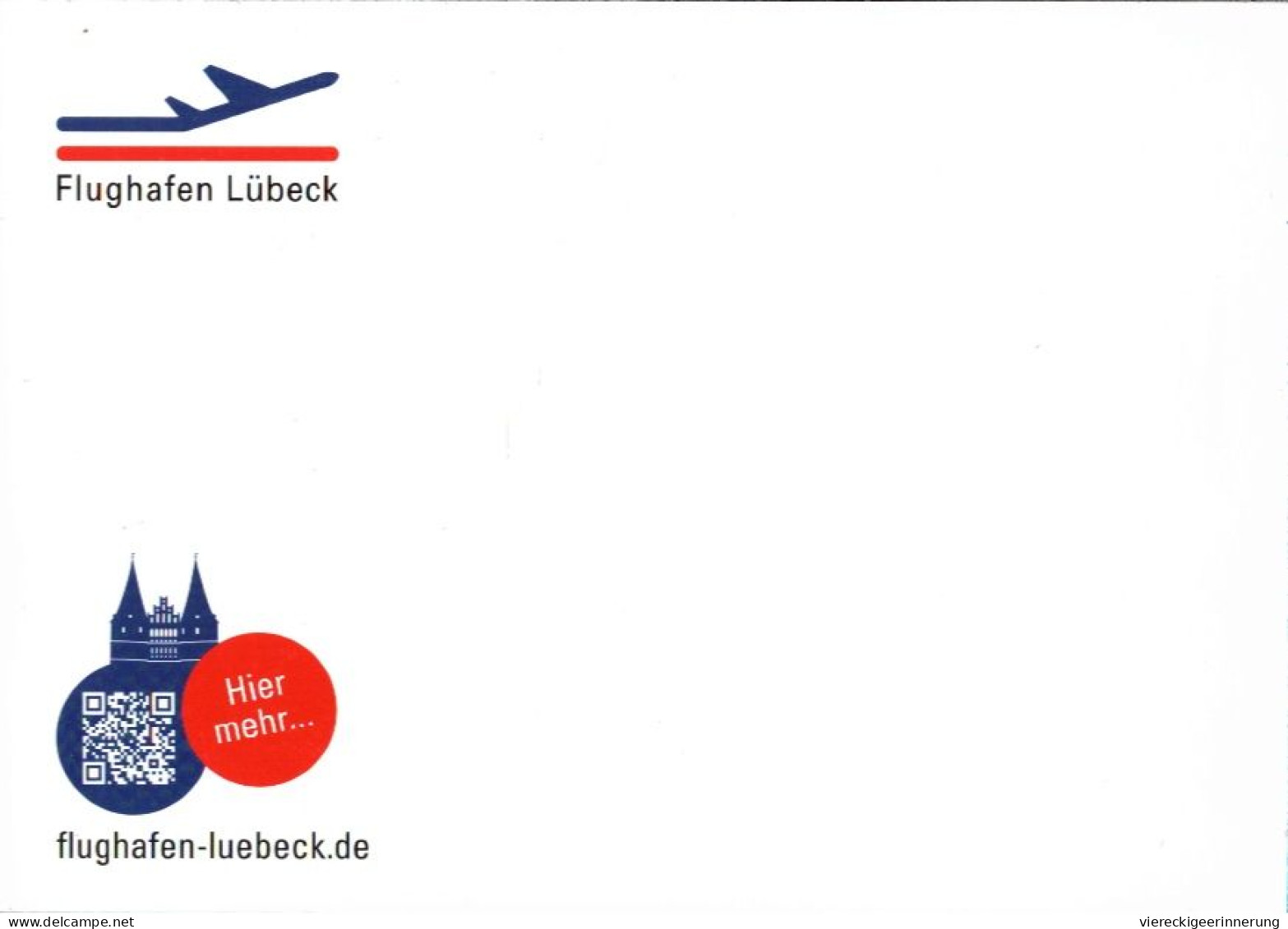 ! Moderne Ansichtskarte Flughafen Lübeck, Airport, Schön Schnell Abheben - Aérodromes