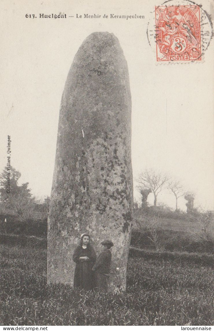 22 - HUELGOAT - Le Menhir De Kerampeulven (mégalithe) - Dolmen & Menhire