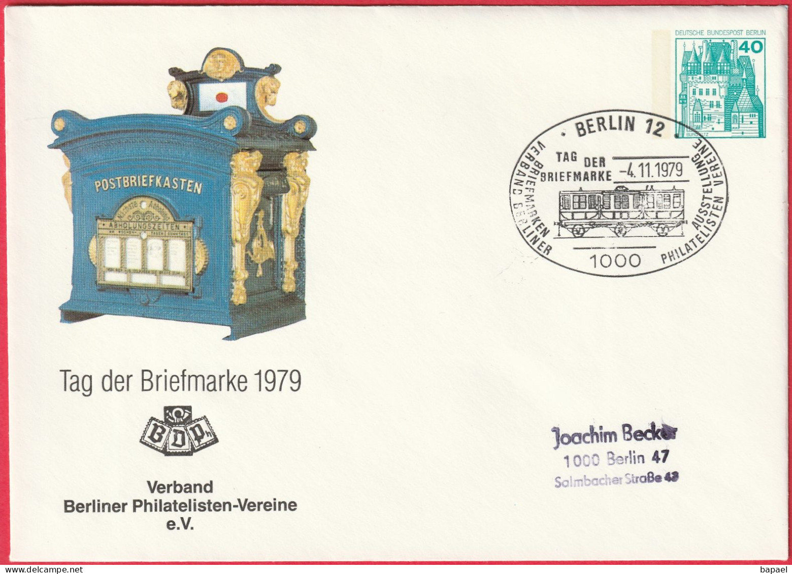 Enveloppe Entier Postal - Berlin (Allemagne) (1979) - Boîtes Postales - Temps De Ramassage - Umschläge - Gebraucht