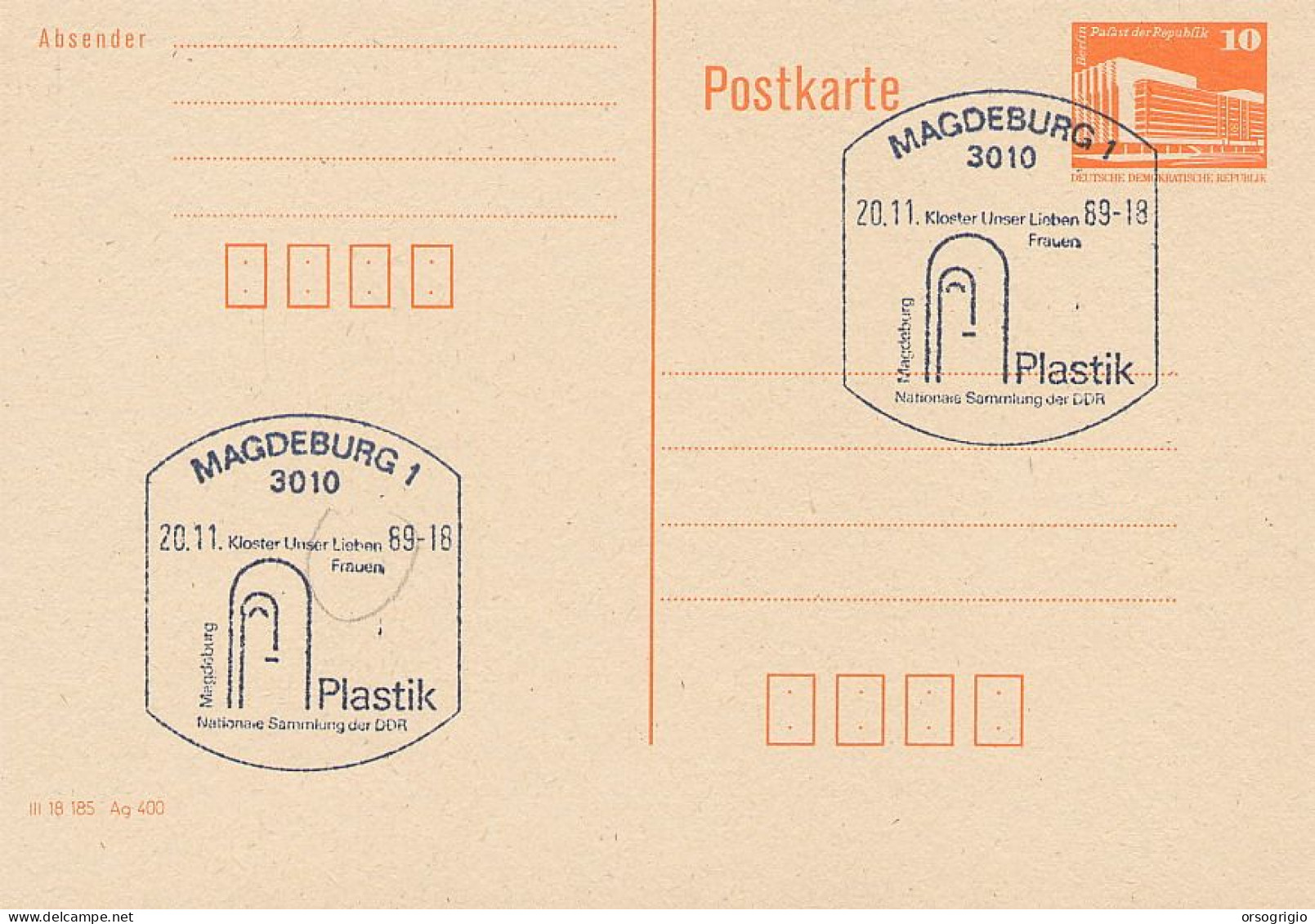 GERMANY - DEUTSCHE - MAGDEBURG - 1989 Sammlung  PLASTIK - Usines & Industries