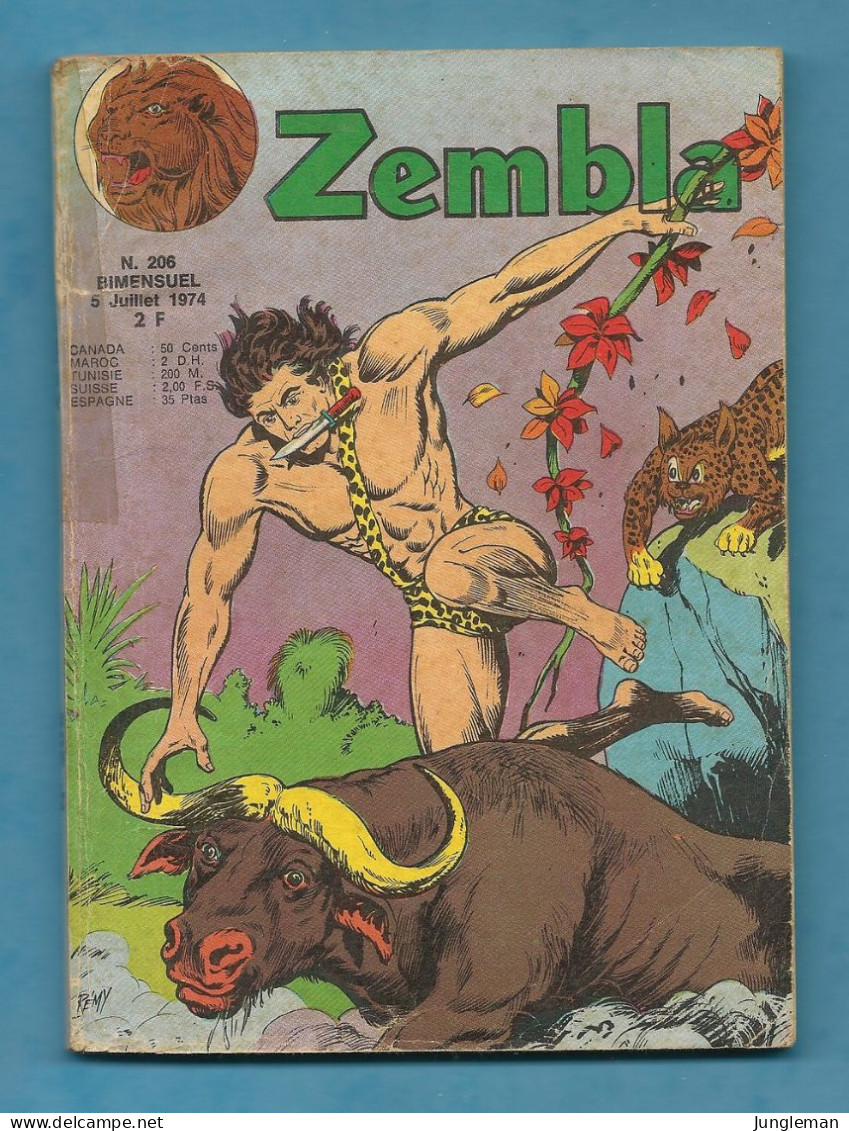 Zembla N° 206 - Avec Aussi Jacky West Et Rory Bang - Editions LUG à Lyon - Juillet 1974 - BE - Zembla