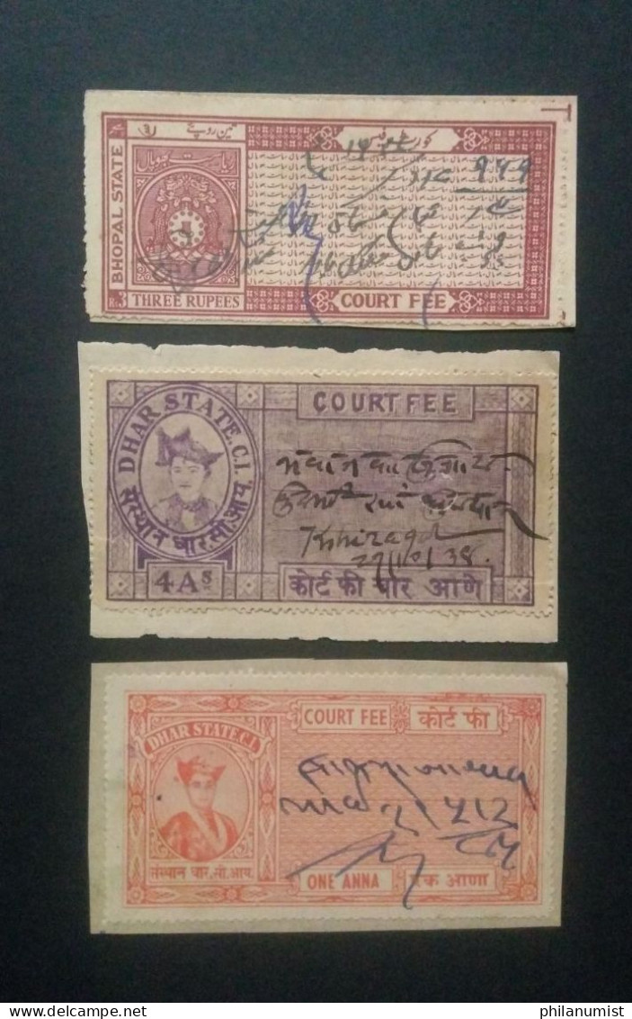 INDIA STATES FISCAL STAMPS LOOK !! - Andere & Zonder Classificatie