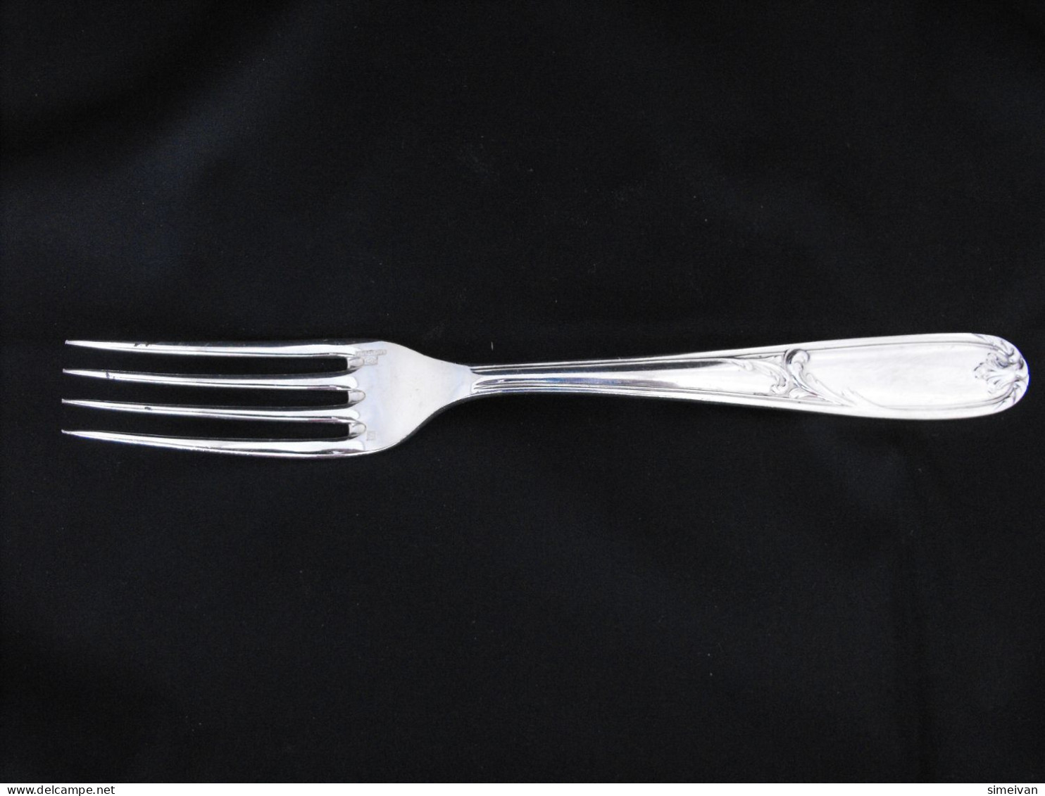 VINTAGE CHRISTOFLE SILVER PLATED 8" (21cm) TABLE DINNER FORK #0742 - Tenedores