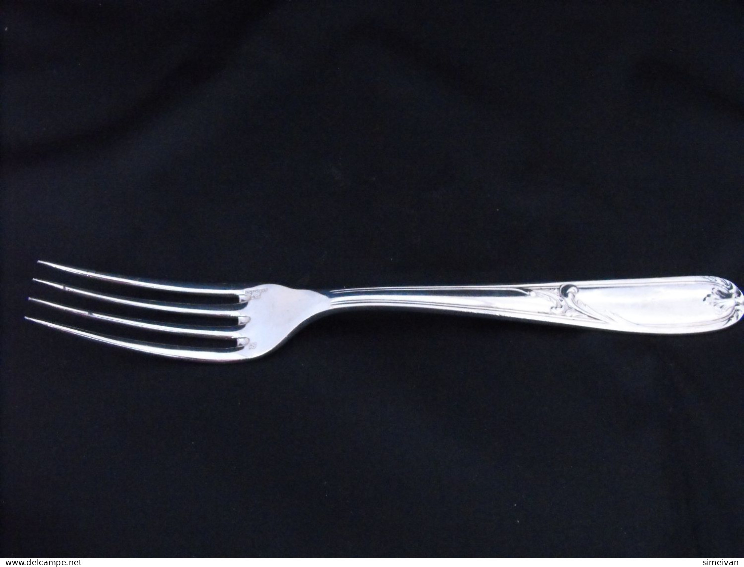 VINTAGE CHRISTOFLE SILVER PLATED 8" (21cm) TABLE DINNER FORK #0742 - Fourchettes