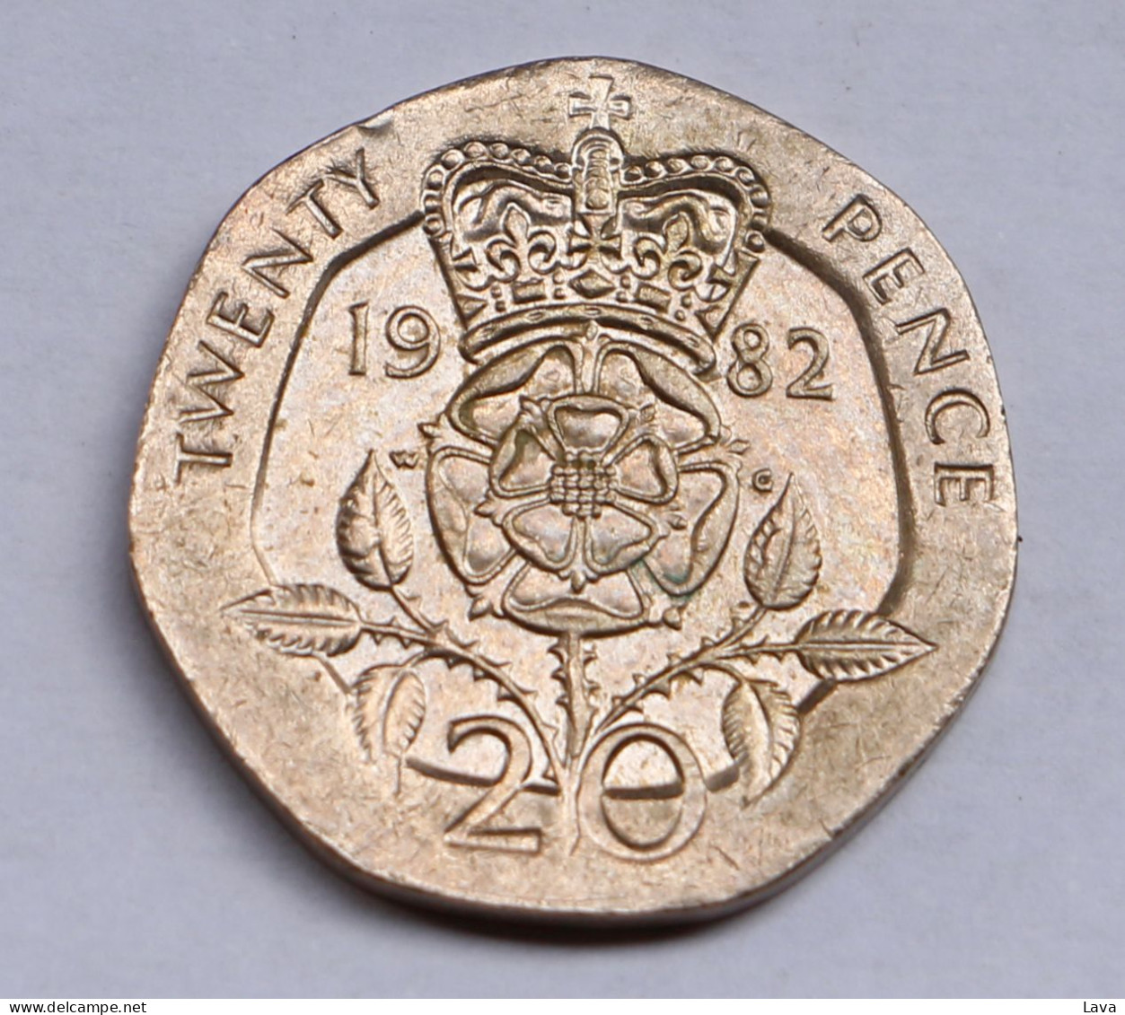 1982 20 Pence Elizabeth II United Kingdom Rare Coin - 20 Pence