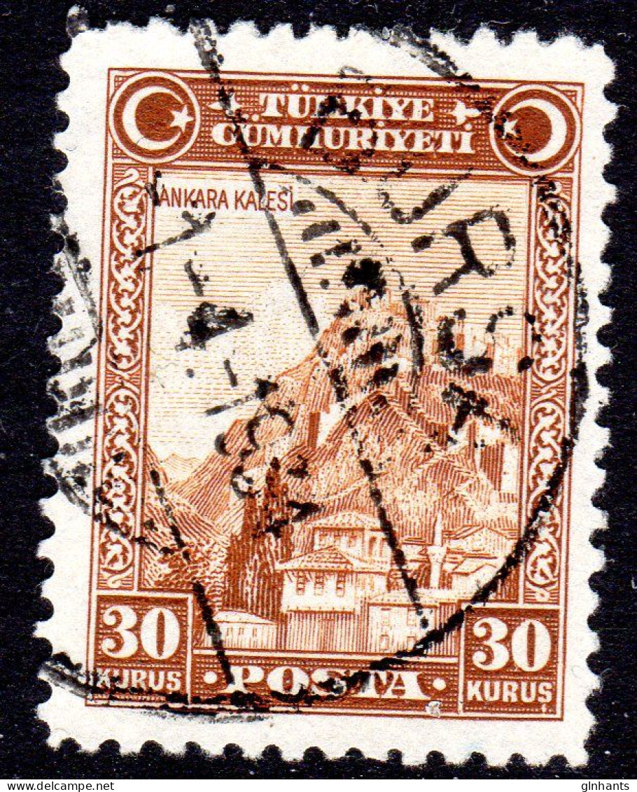 TURKEY - 1929 DEFINITIVE 30k STAMP FINE USED SG 1093 - Gebruikt