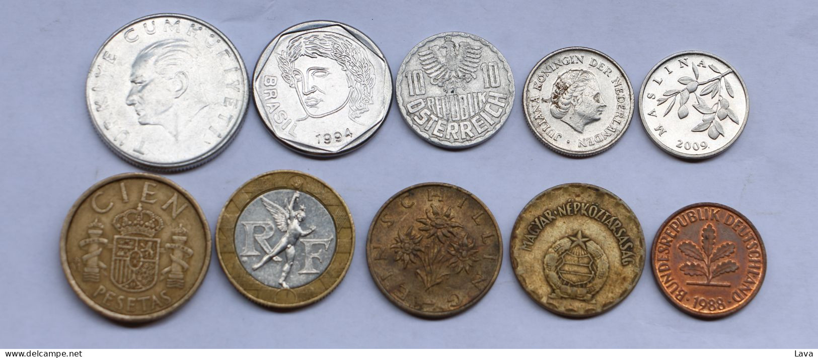 LOT Of World Coins Great Collection - Starter Collection Of 10 Coins - Verzamelingen & Kavels