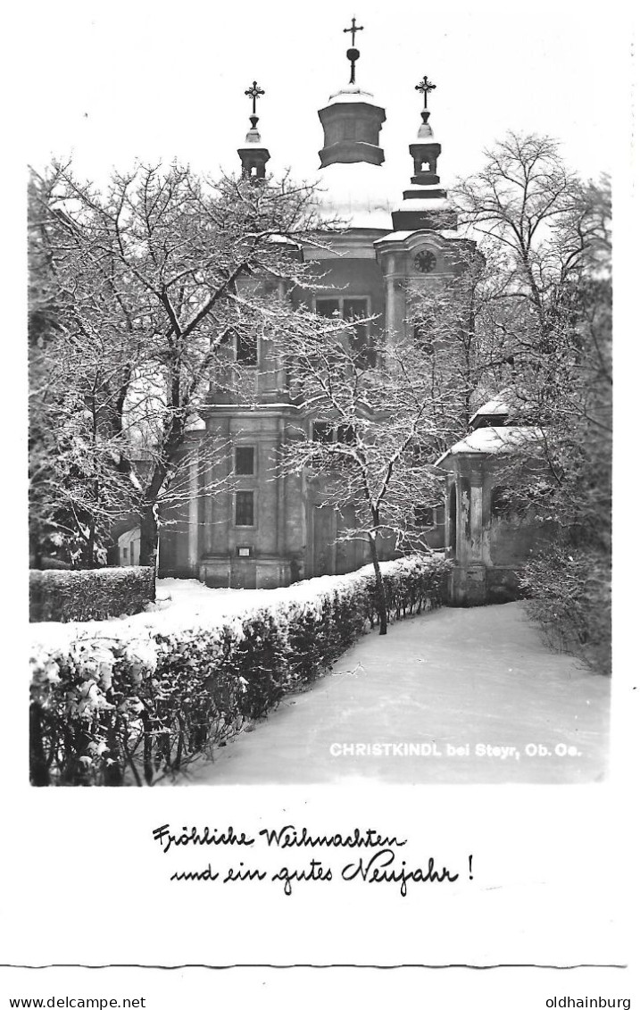 0405y: AK Christkindl- Kirche Steyr Gelaufen Mit Sonderstempel - Steyr