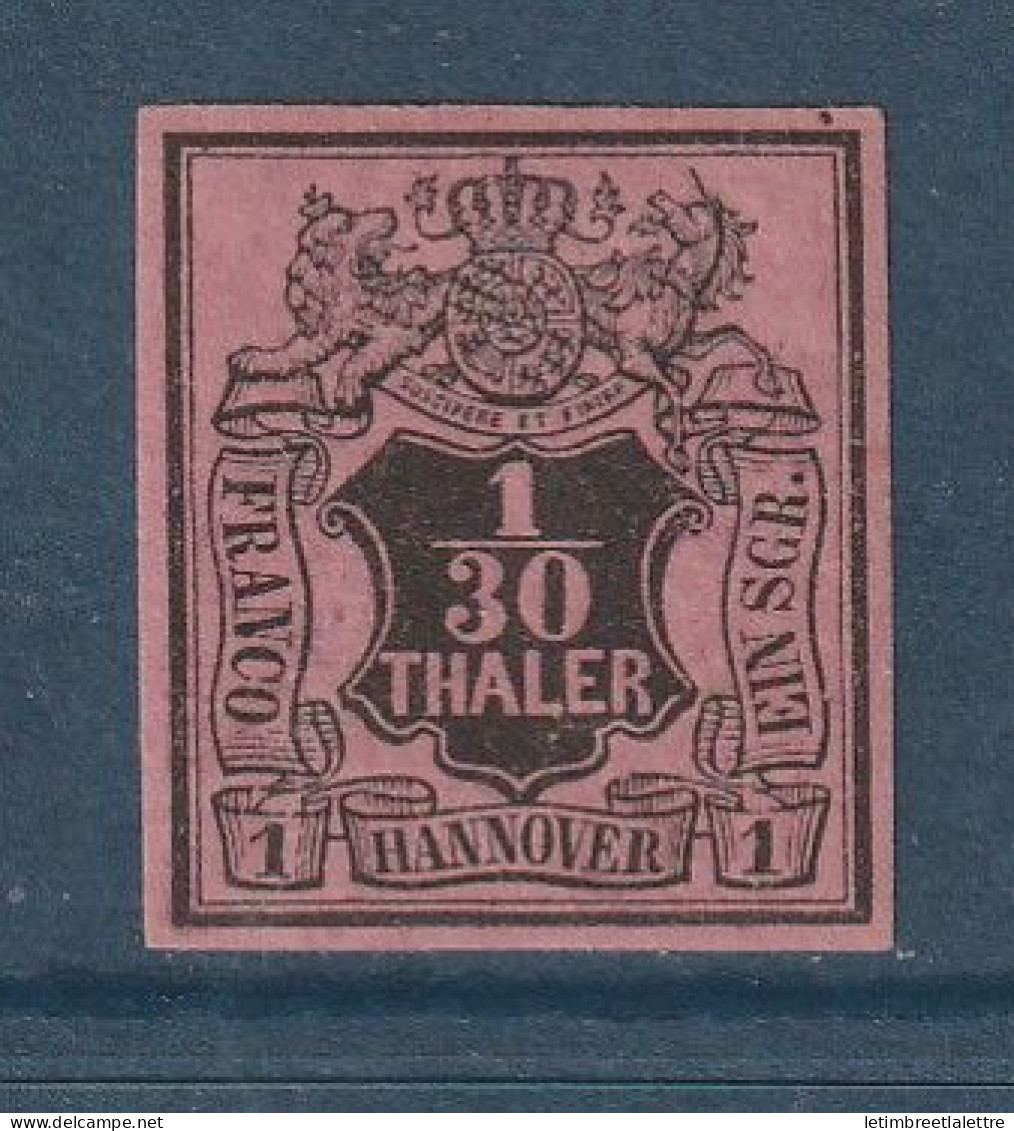 Allemagne - Hanovre - YT N° 3 A - Neuf Avec Charnière - 1851 1855 - Hannover