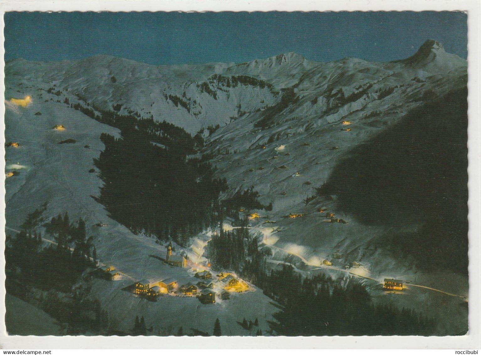 Damüls, Wintersportplatz Bei Nacht, Vorarlberg, Österreich - Bregenzerwaldorte