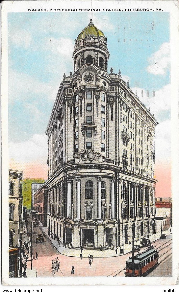 1917 - WABASH, PITTSBURGH TERMINAL STATION, PITTSBURGH, PA - Pittsburgh