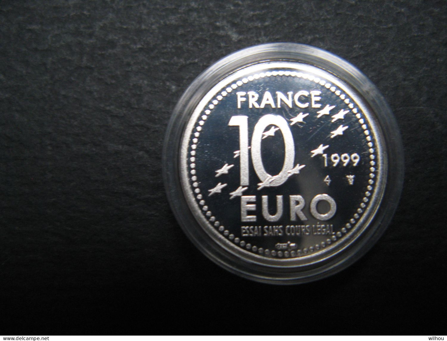 PIECE 10 EUROS EUROPA ESSAI SANS COURS LEGAL 1999 EN ARGENT SOUS BLISTER - Probedrucke