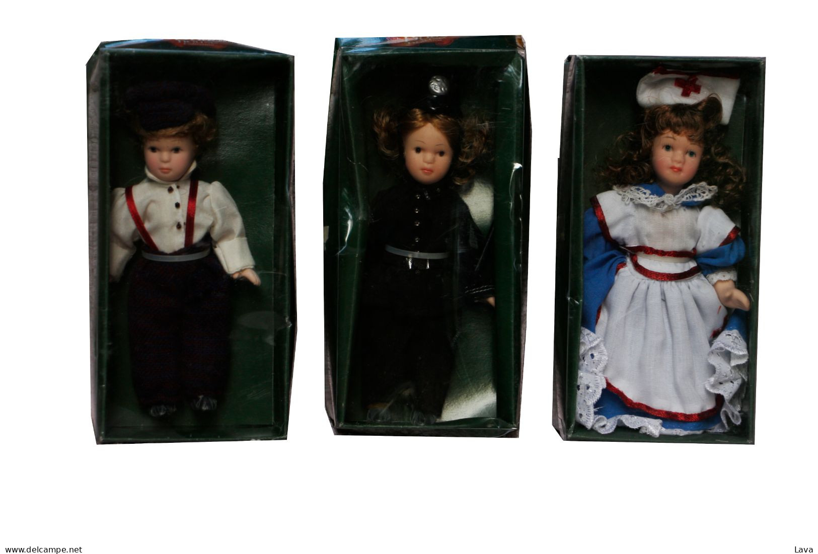 Dolls' House Victorian Mini Porcelain Doll In Original Box - Bambole