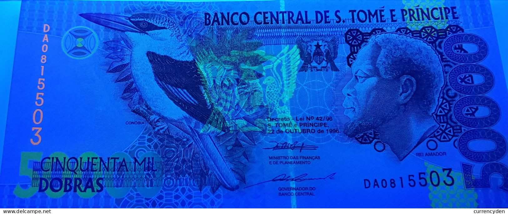 St. Thomas & Prince Islands, P68, 50,000 Dobras, Amador / Bank Building UNC - Sao Tome And Principe